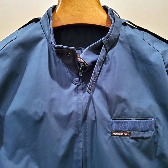 XL Members Only Jacket Teal Green Men's Bomber - Picture 3 of 15